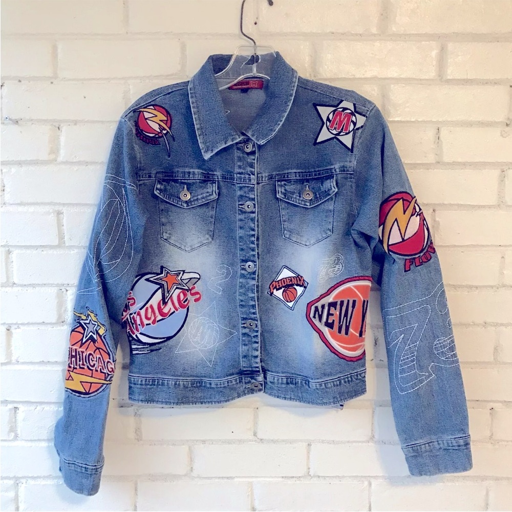 NBA Team Patch Youth Denim Jacket
